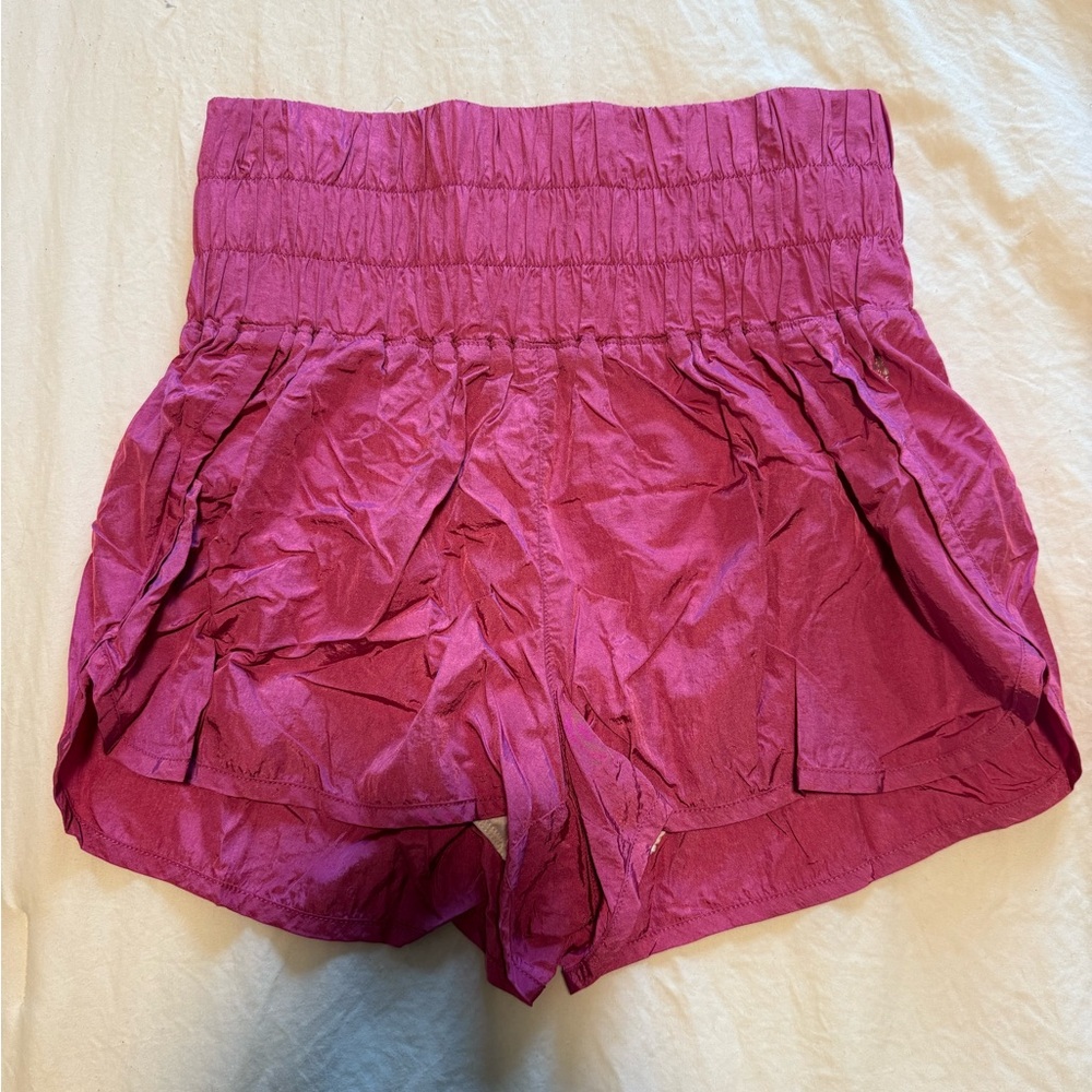 FP Movement by Free People High Waist Magenta Shorts